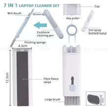 “Aesthetic Tech Cleaner – 8-in-1 for AirPods, Laptops & Screens ✨”